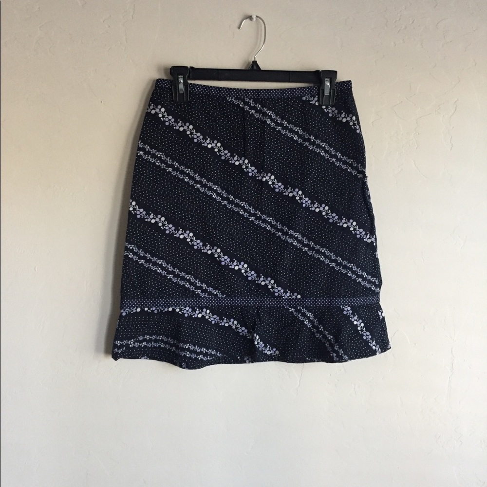 LOFT floral skirt